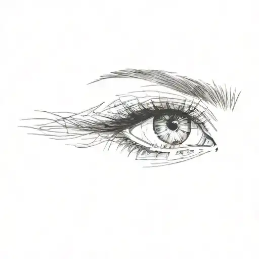 A Close Up Of A Woman's Eyes