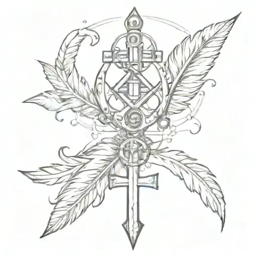 Cross Anchor Feather Transforming