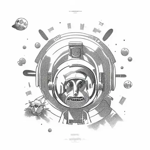 Astronaut With Rick And Morty