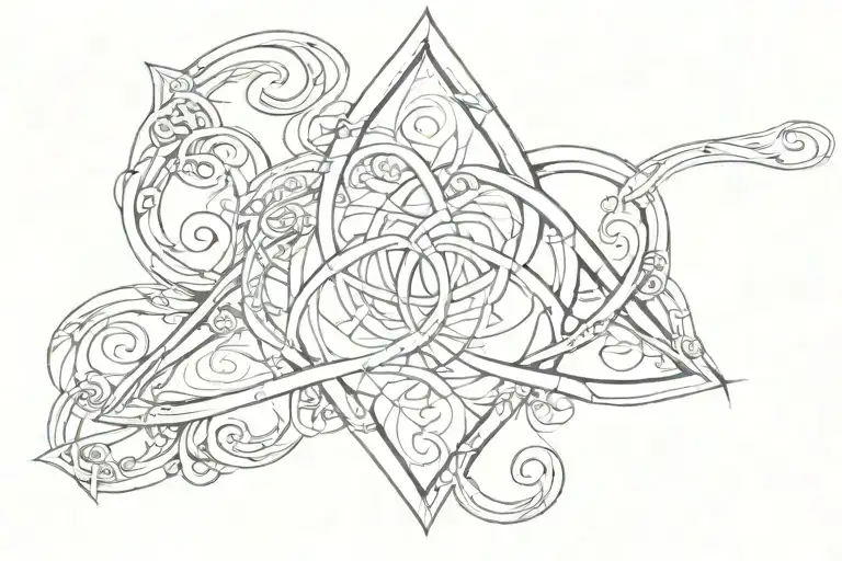 Upside Down Triquetra Heart