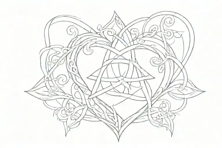 Reversed Triquetra Heart