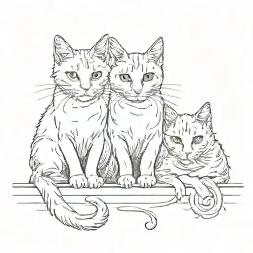Cats Looking
