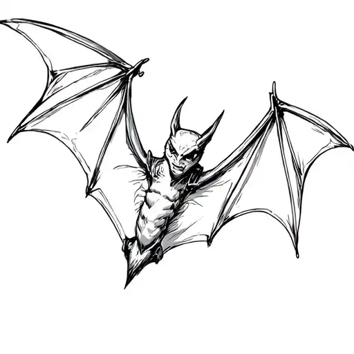 Bat Flying