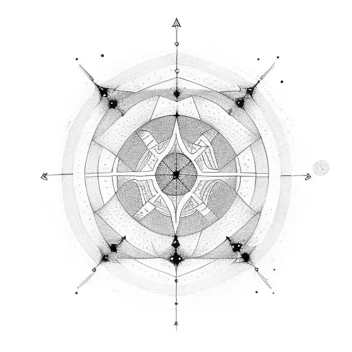 A Sketch-style Tattoo Of A Constellation Formed By The Names Of Your Wife And Children