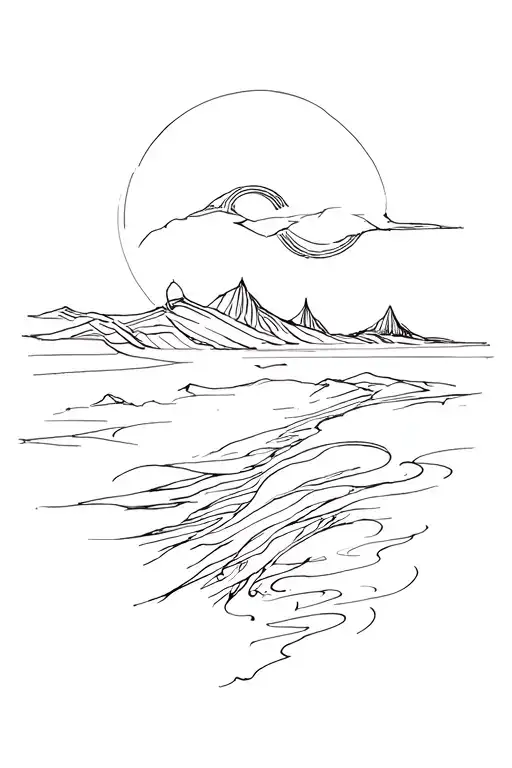 Dune Inspired Minimalist Fine Line