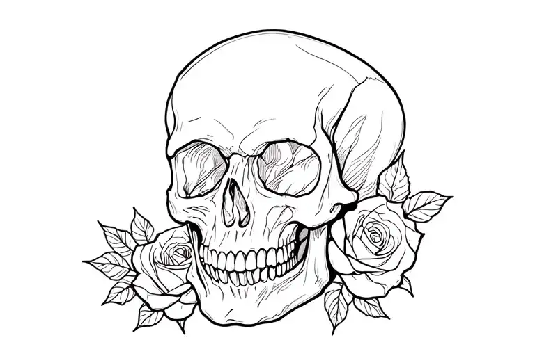Skull And Roses