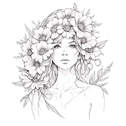 Women Turning Into Flowers