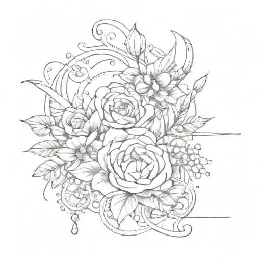 Tattoo For My 2 Kids Names