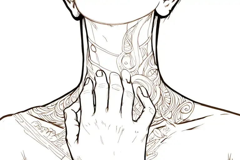 Choke Hand On Neck