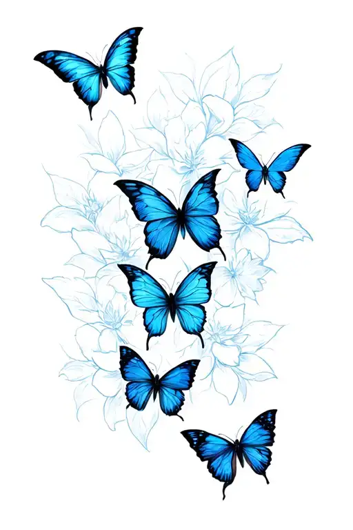 Blue Butterflies