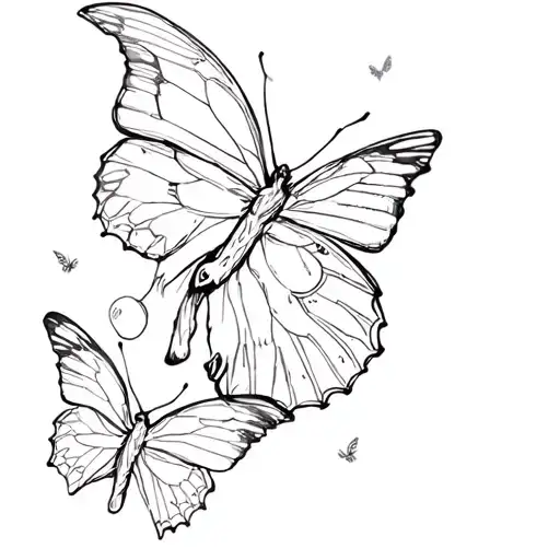 Cavalier King Charles Chasing Butterflies