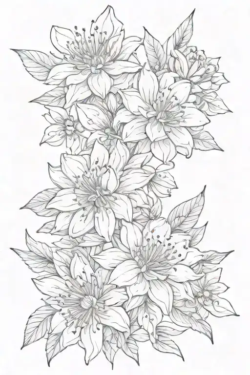 3 Aster Flowers Wrapped