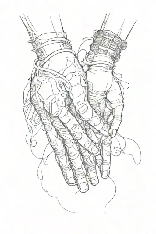 Dad Daughter Holding Hands