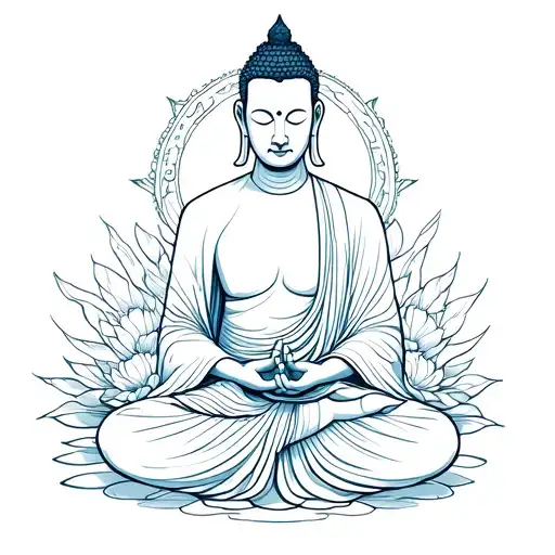 Buddhist Monk Meditating