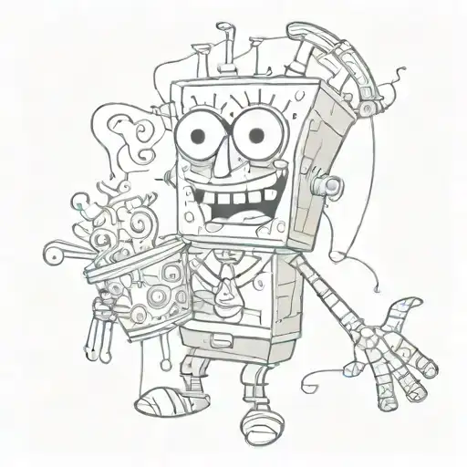 Puppet With Spongebob