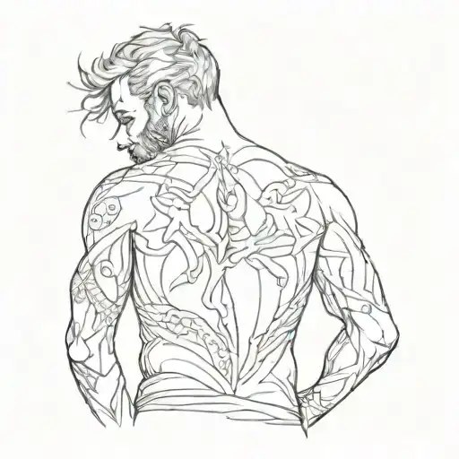 Back Tattoo Men