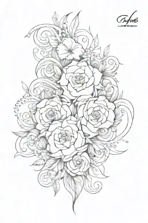 Name Tattoo Sleeve