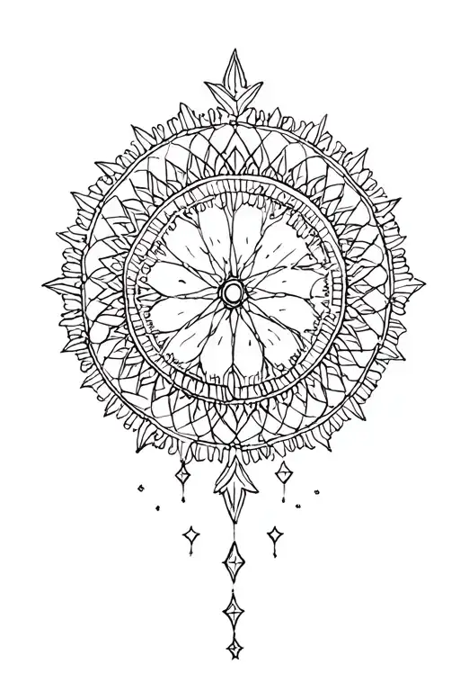 Mandala With Stars
