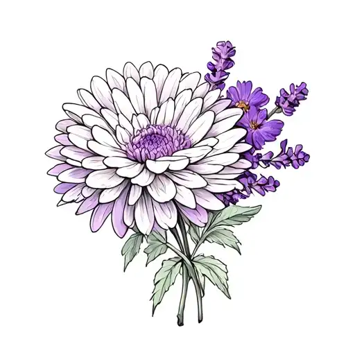 Flore Lavender And Chrysanthemum