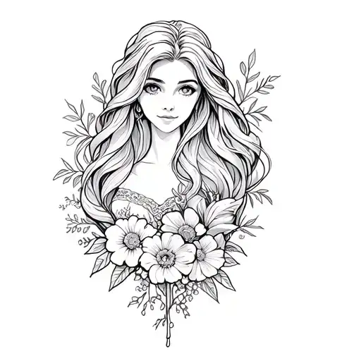 Rapunzel Flower Themed