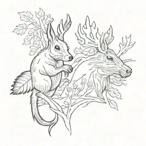 Squirrel And Moose