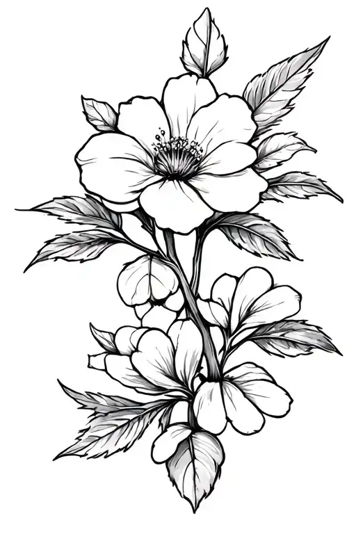 Cherry Flower Surrounded