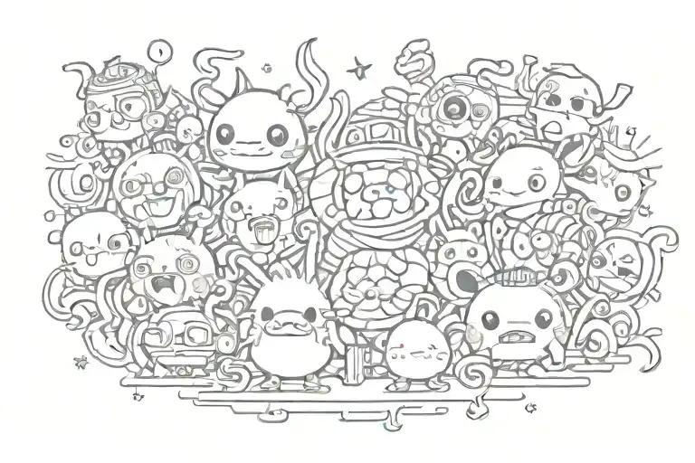 Cute Silly Cartoon Tats