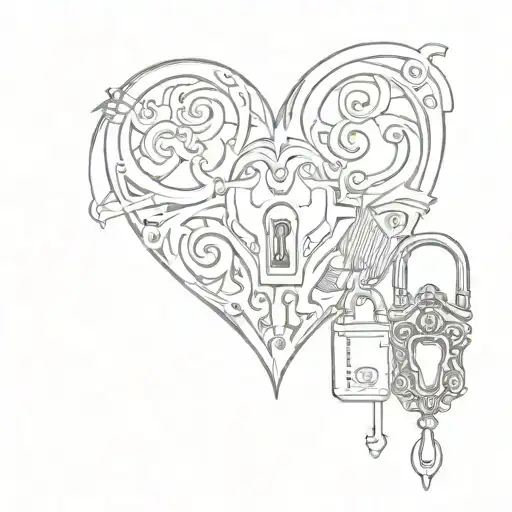 Names With Heart Shaped Lock