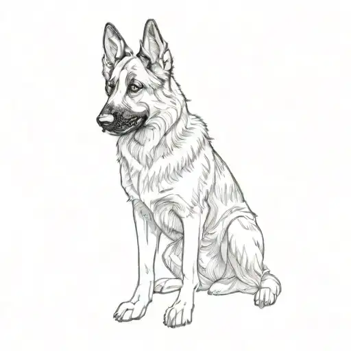 A German Shepherd Dog