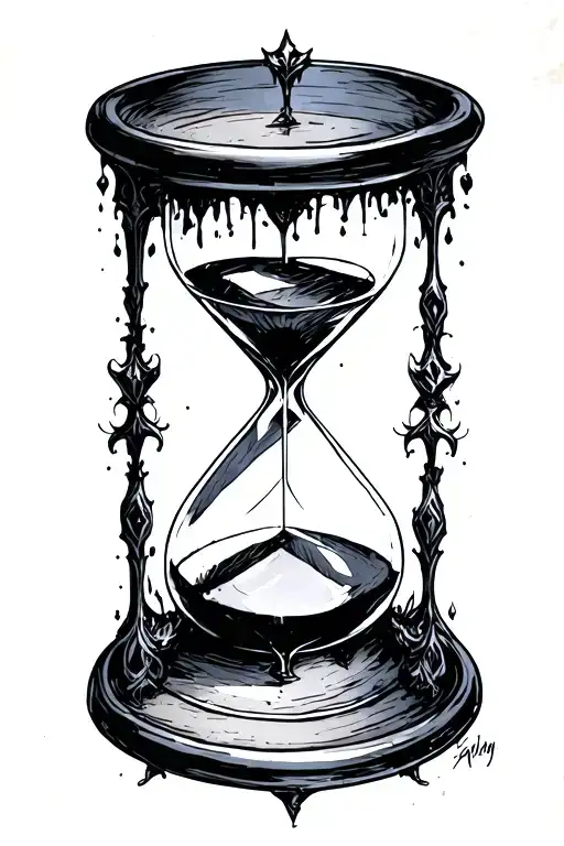 Grungy Goth Hourglass