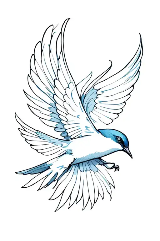 Swallow Flying