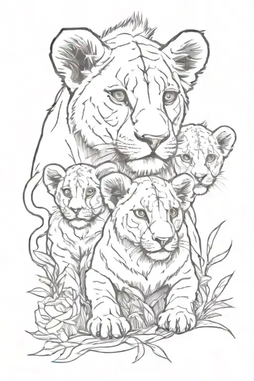 Lionesses One Lion Cub
