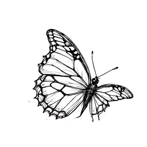 Butterfly With Mechanic Tools Forming Its Wings