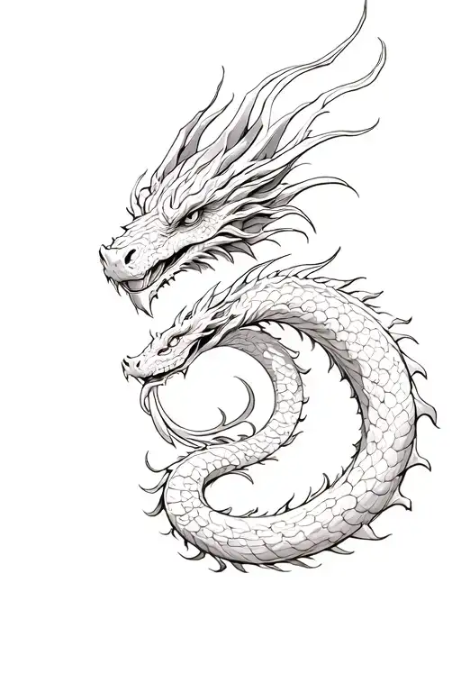 Dragon Coiled