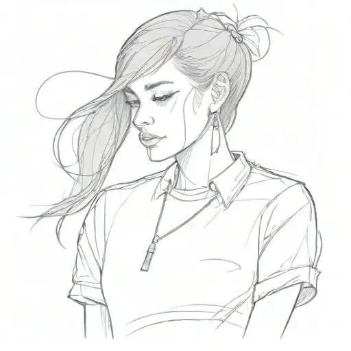 A Girl In A Red Shirt