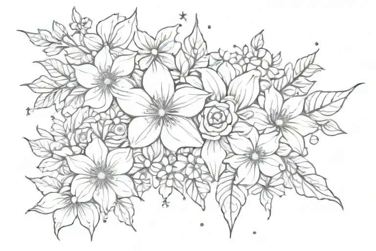 Flowers And Stars
