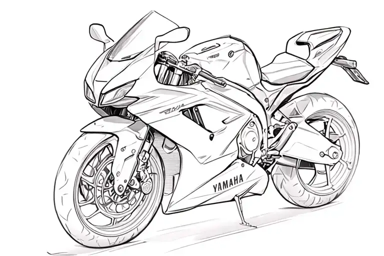 Ekg Linie Mit 125Er Xtr Yamaha R6 Side Profile