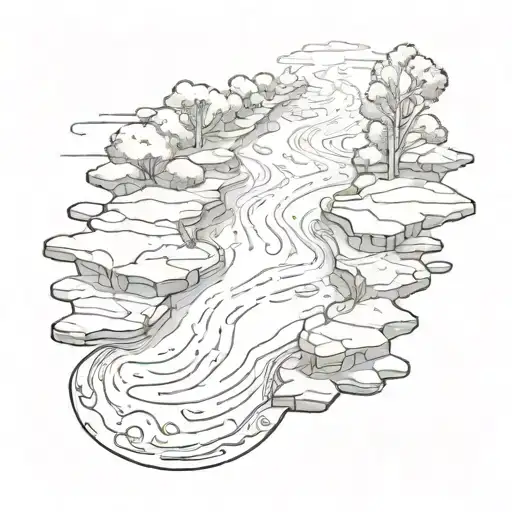 Puddle Of Water On A Road