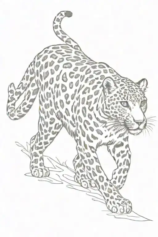 Leopard Walking