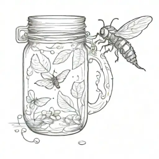 Firefly Coming Out Of Jar