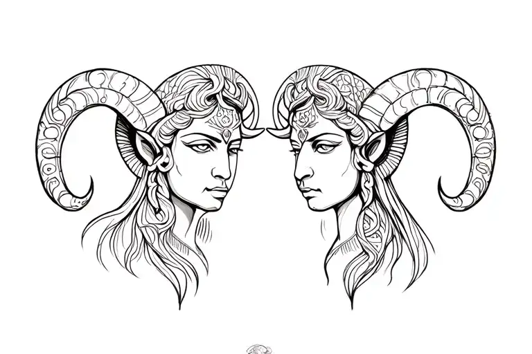 Shiva And Aries Zodiac Armband