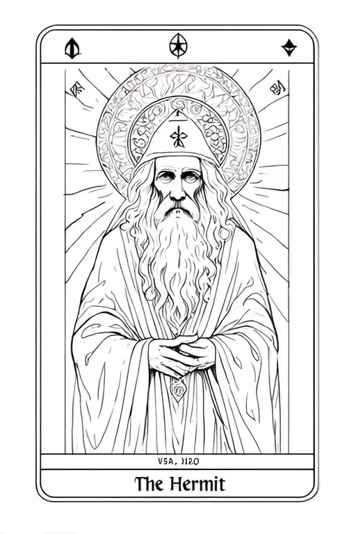 The Hermit Tarot Card