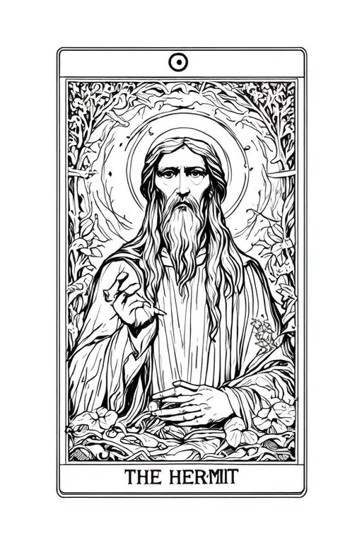 The Hermit Tarot Card