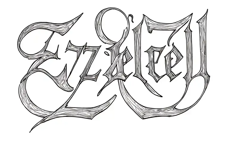Ezekiel Name Tatto