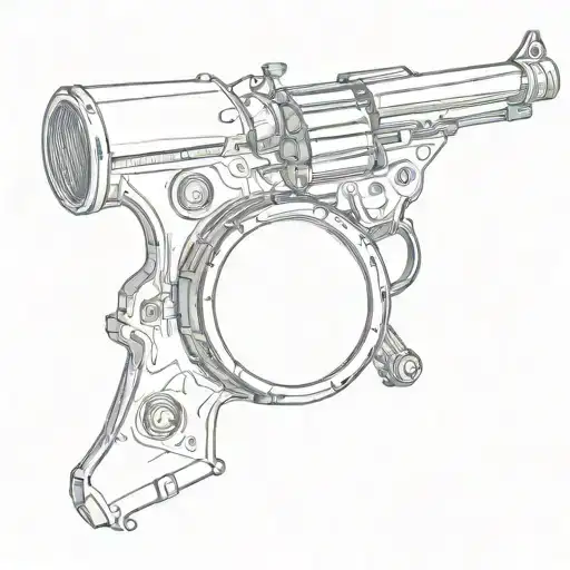Pistol With A Drum