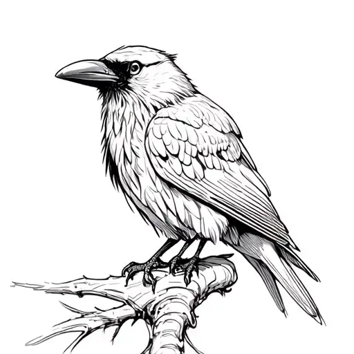 Raven Perched