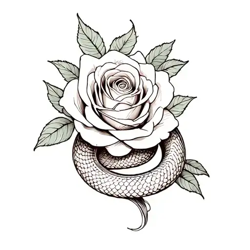 Rose And Snake