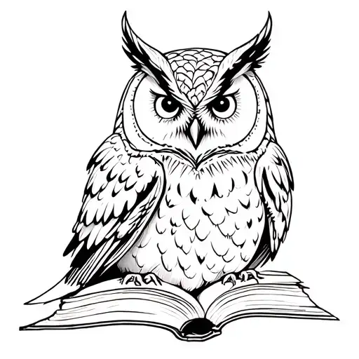 A Wise Owl With A Book