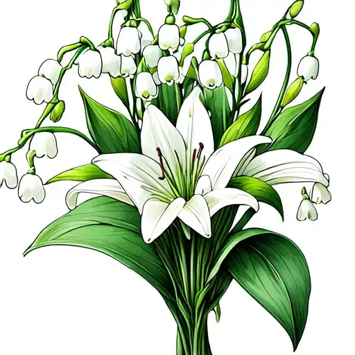 Lily Of The Valley Bouquet Blooms And Buds