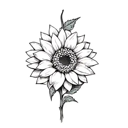 Half Dahlia Half Sunflower